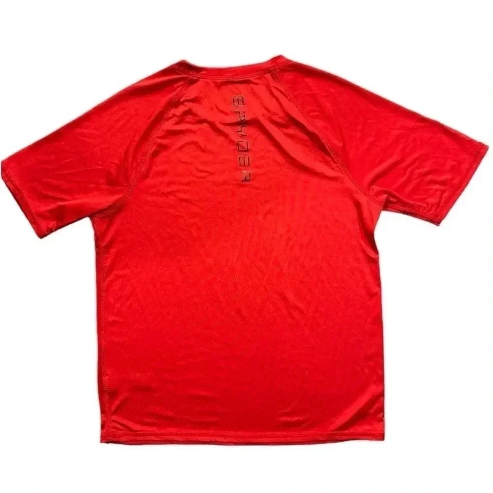 Spyder Boys Rashguard Tee- Red Size Large